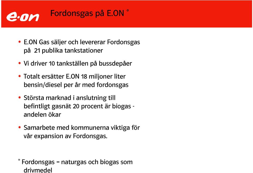 bussdepåer Totalt ersätter E.