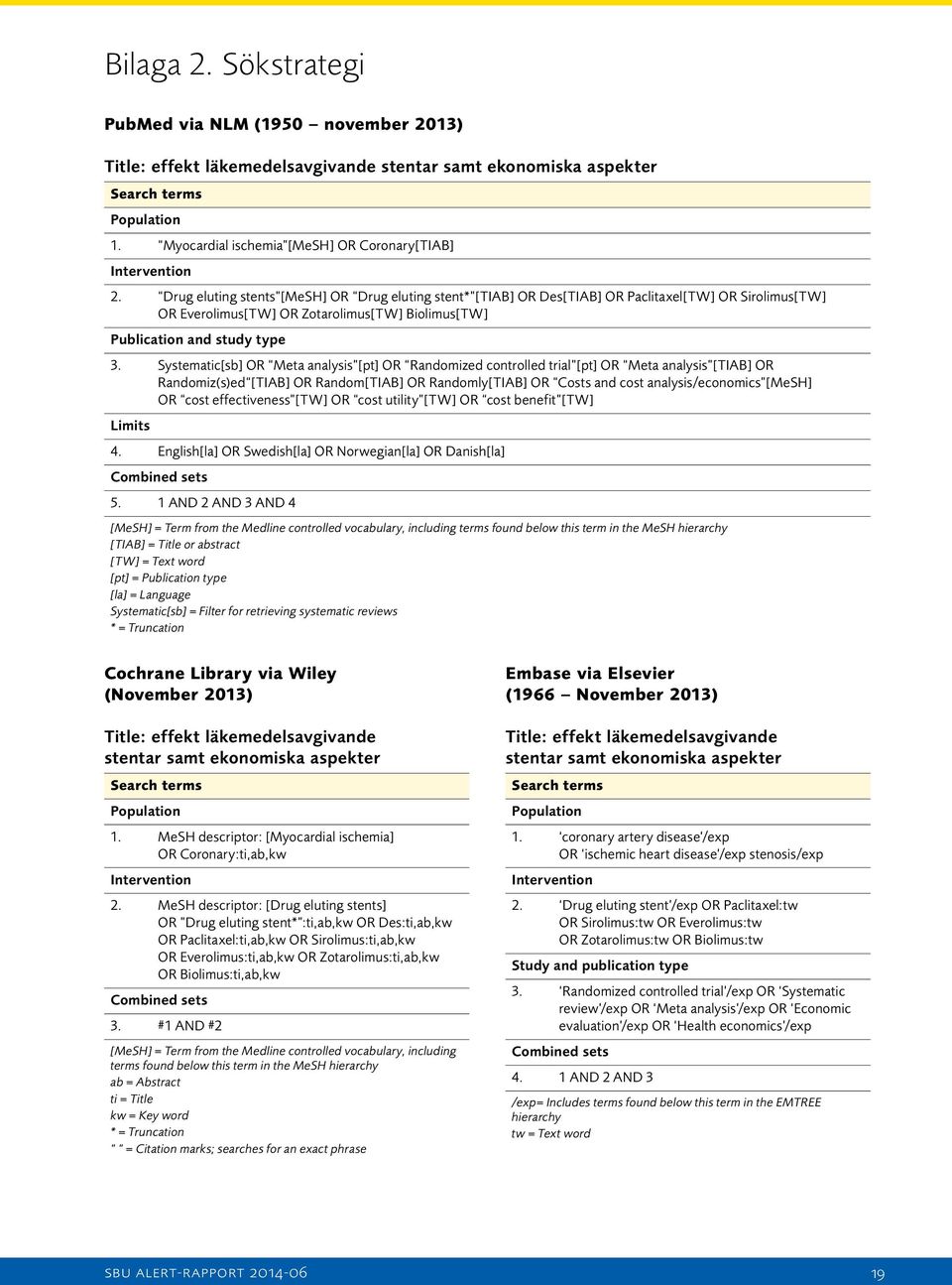 Drug eluting stents [MeSH] OR Drug eluting stent* [TIAB] OR Des[TIAB] OR Paclitaxel[TW] OR Sirolimus[TW] OR Everolimus[TW] OR Zotarolimus[TW] Biolimus[TW] Publication and study type 3.