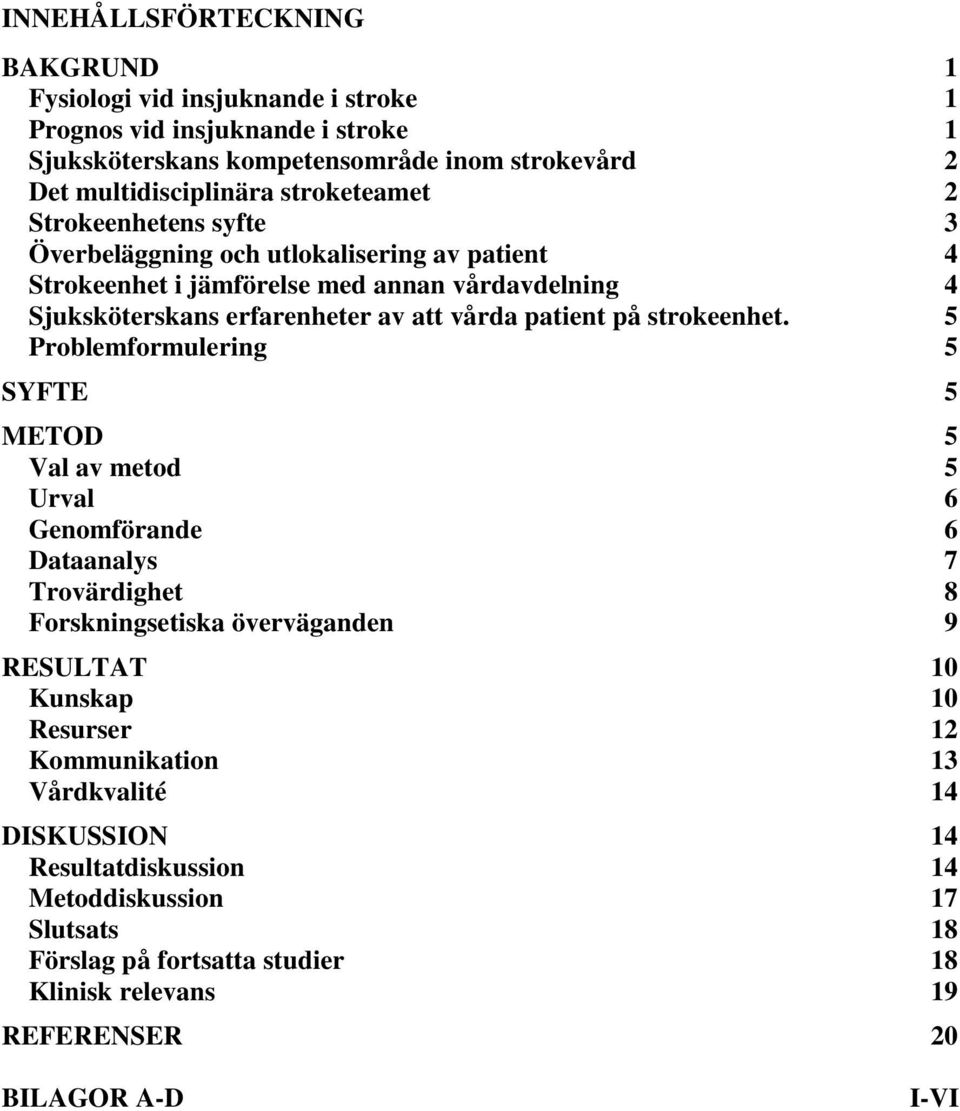 patient på strokeenhet.