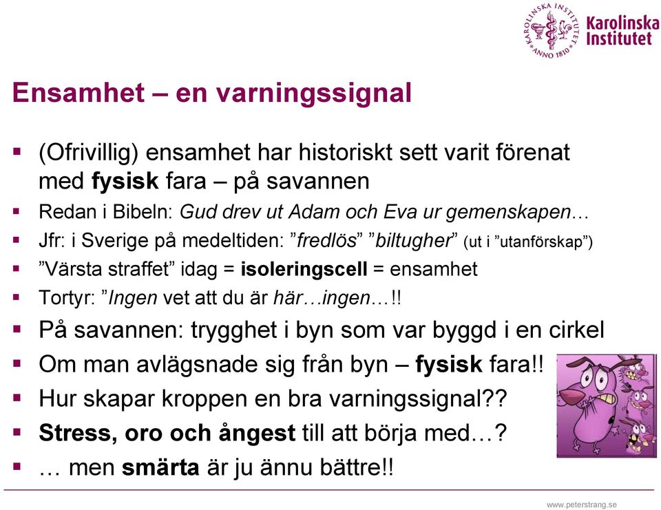 isoleringscell = ensamhet Tortyr: Ingen vet att du är här ingen!