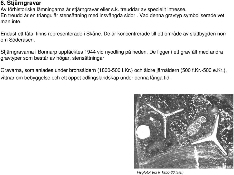 Stjärngravarna i Bonnarp upptäcktes 1944 vid nyodling på heden.