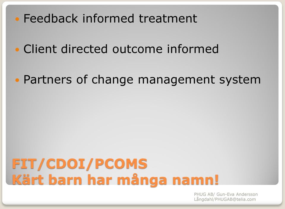 of change management system