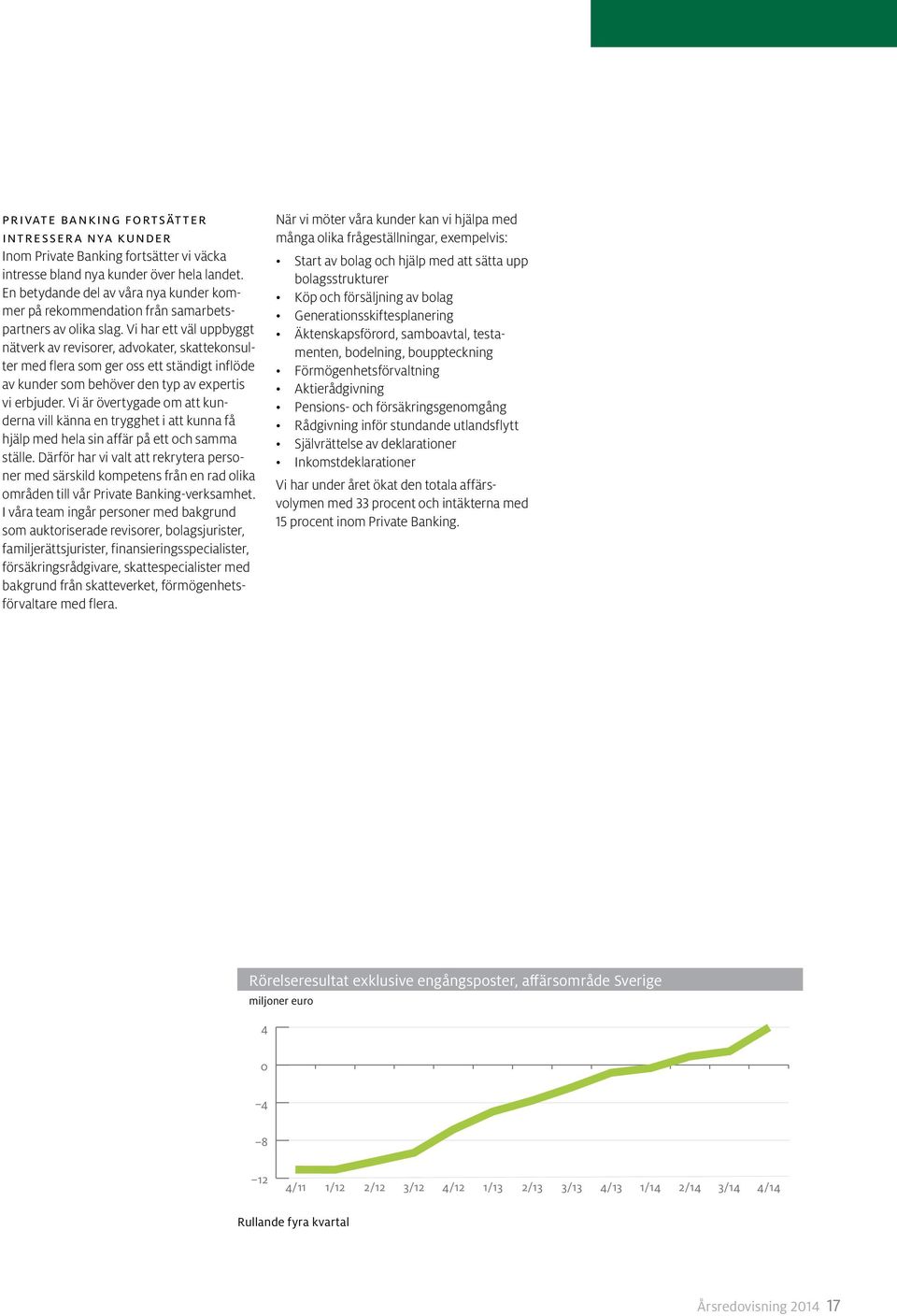 Vi har ett väl uppbyggt nätverk av revisorer, advokater, skattekonsulter med flera som ger oss ett ständigt inflöde av kunder som behöver den typ av expertis vi erbjuder.