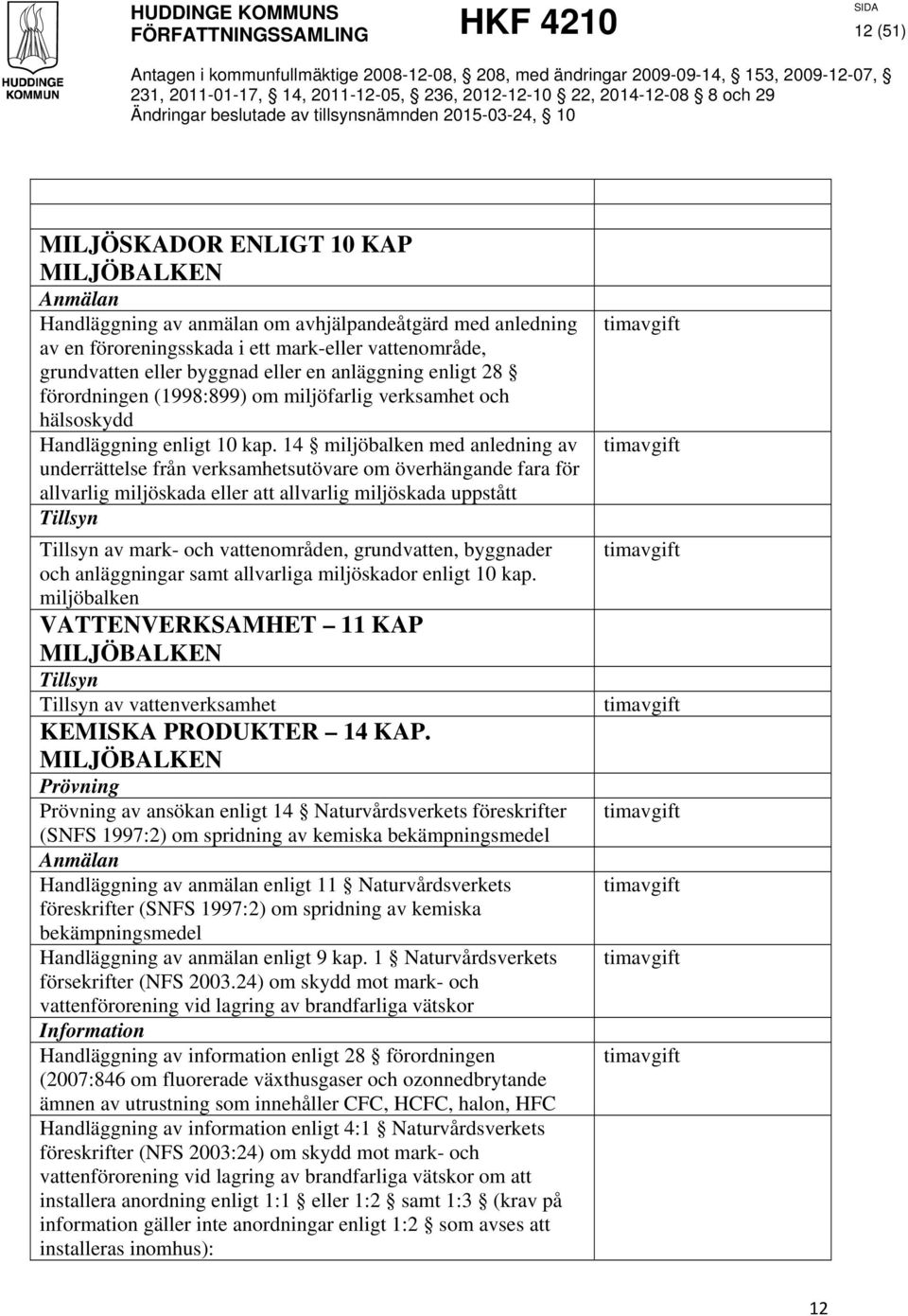 14 miljöbalken med anledning av underrättelse från verksamhetsutövare om överhängande fara för allvarlig miljöskada eller att allvarlig miljöskada uppstått Tillsyn Tillsyn av mark- och vattenområden,