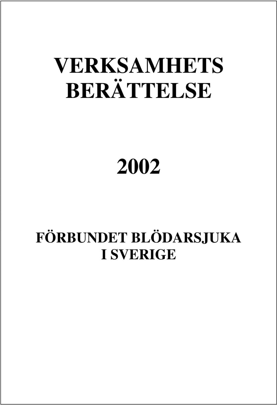 2002 FÖRBUNDET