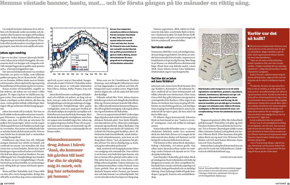 Sedan skärptes förhållandena och dagpenningen minskade till 40 penni. På nyårskvällen kunde modern visserligen koka risgrynsgröt, men den åts utan mjölk och smör.