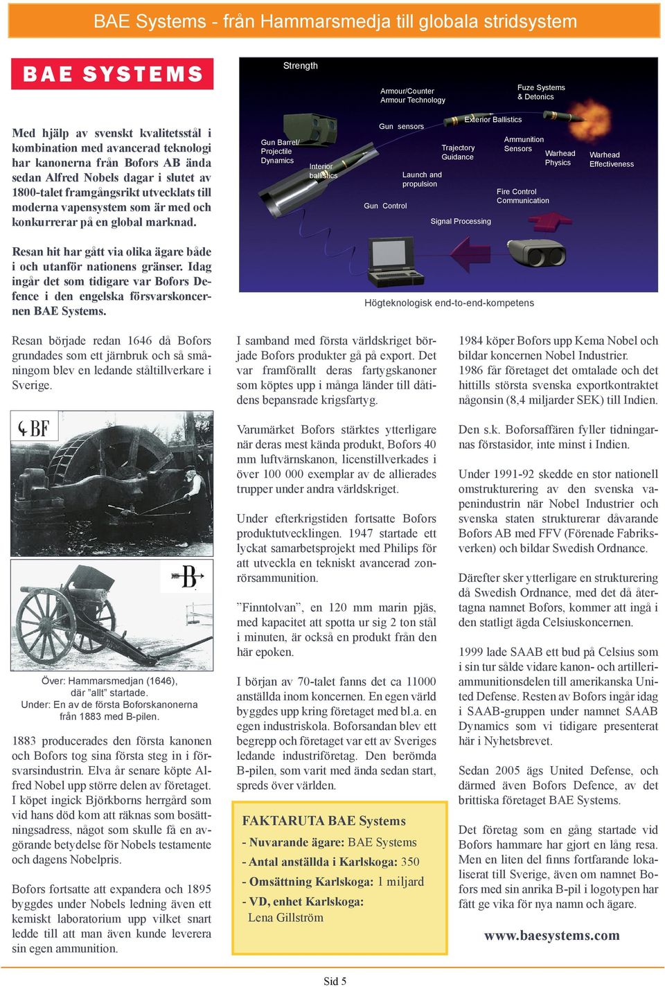 Gun Barrel/ Projectile Dynamics Interior ballistics Gun sensors Gun Control Launch and propulsion Trajectory Guidance Signal Processing Exterior Ballistics Ammunition Sensors Warhead Physics Fire