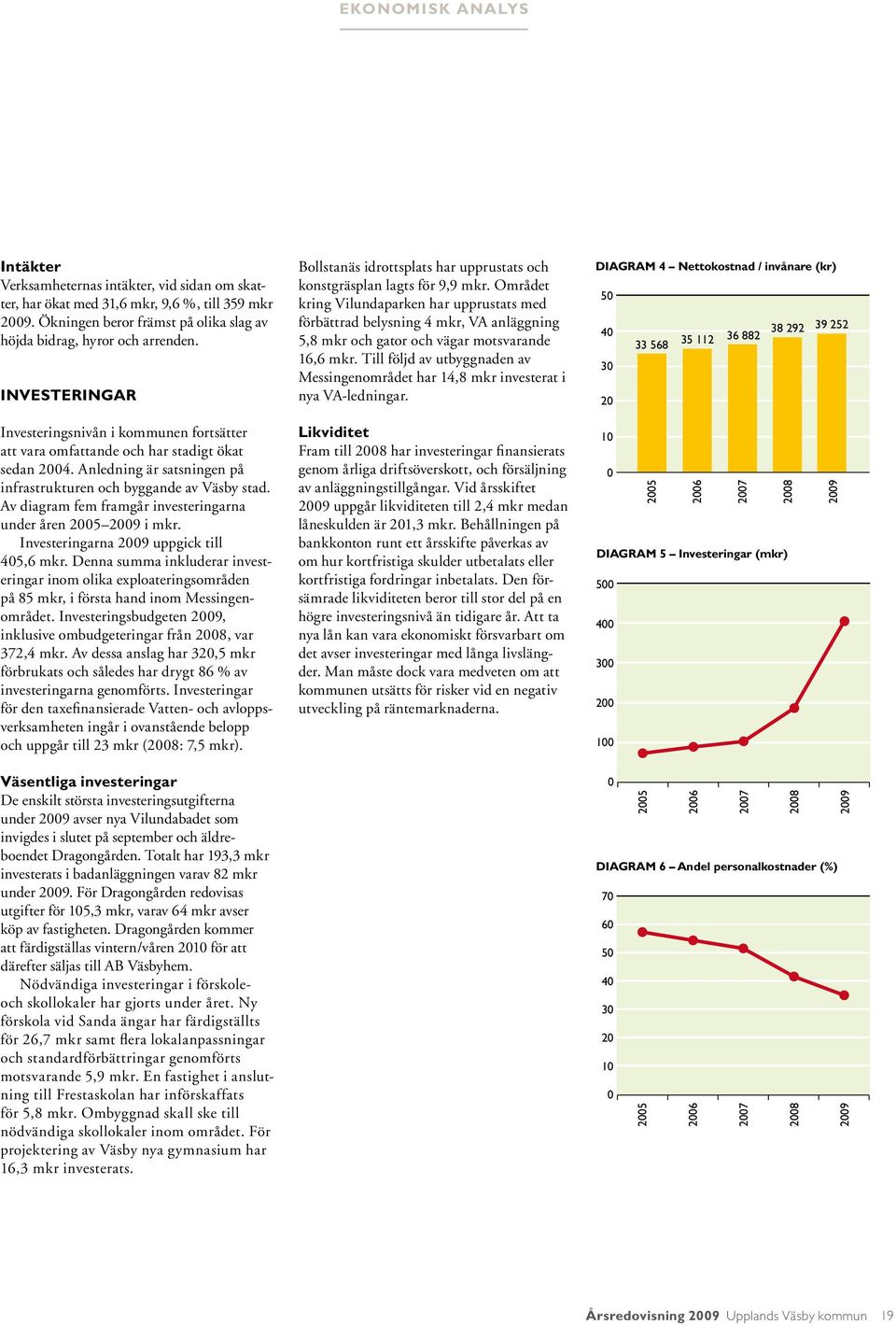 Området kring Vilundaparken har upprustats med förbättrad belysning 4 mkr, VA anläggning 5,8 mkr och gator och vägar motsvarande 16,6 mkr.