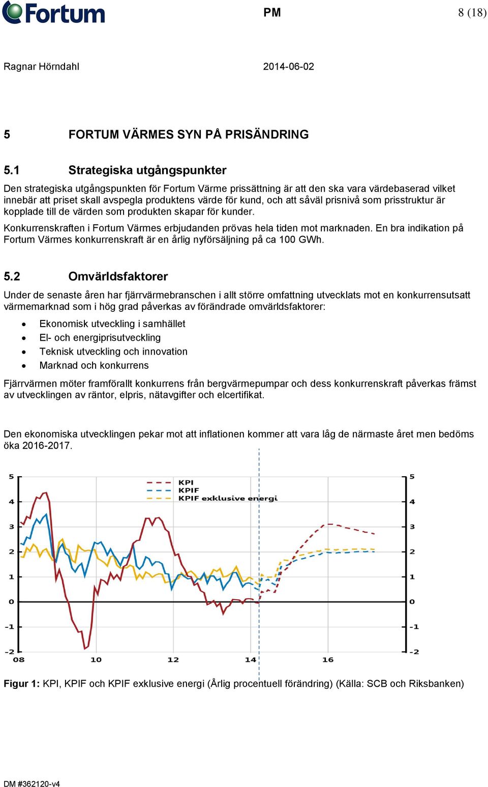 såväl prisnivå som prisstruktur är kopplade till de värden som produkten skapar för kunder. Konkurrenskraften i Fortum Värmes erbjudanden prövas hela tiden mot marknaden.