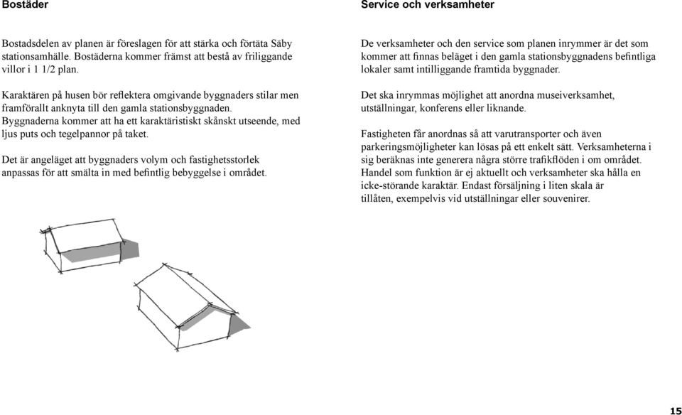 Byggnaderna kommer att ha ett karaktäristiskt skånskt utseende, med ljus puts och tegelpannor på taket.