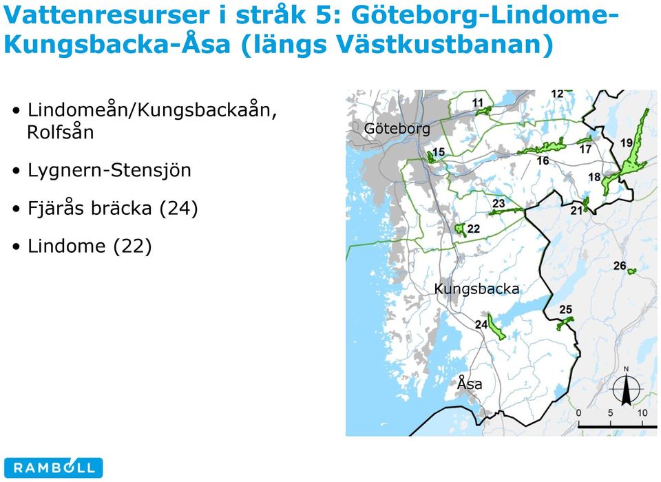 Lindomeån/Kungsbackaån, Rolfsån Göteborg