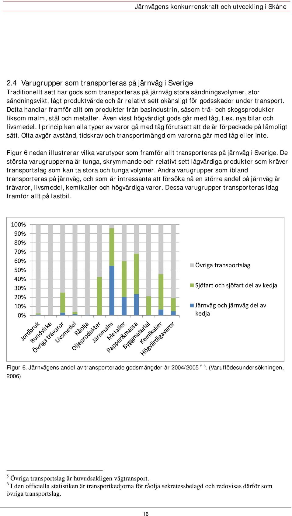 Även visst högvärdigt gods går med tåg, t.ex. nya bilar och livsmedel. I princip kan alla typer av varor gå med tåg förutsatt att de är förpackade på lämpligt sätt.