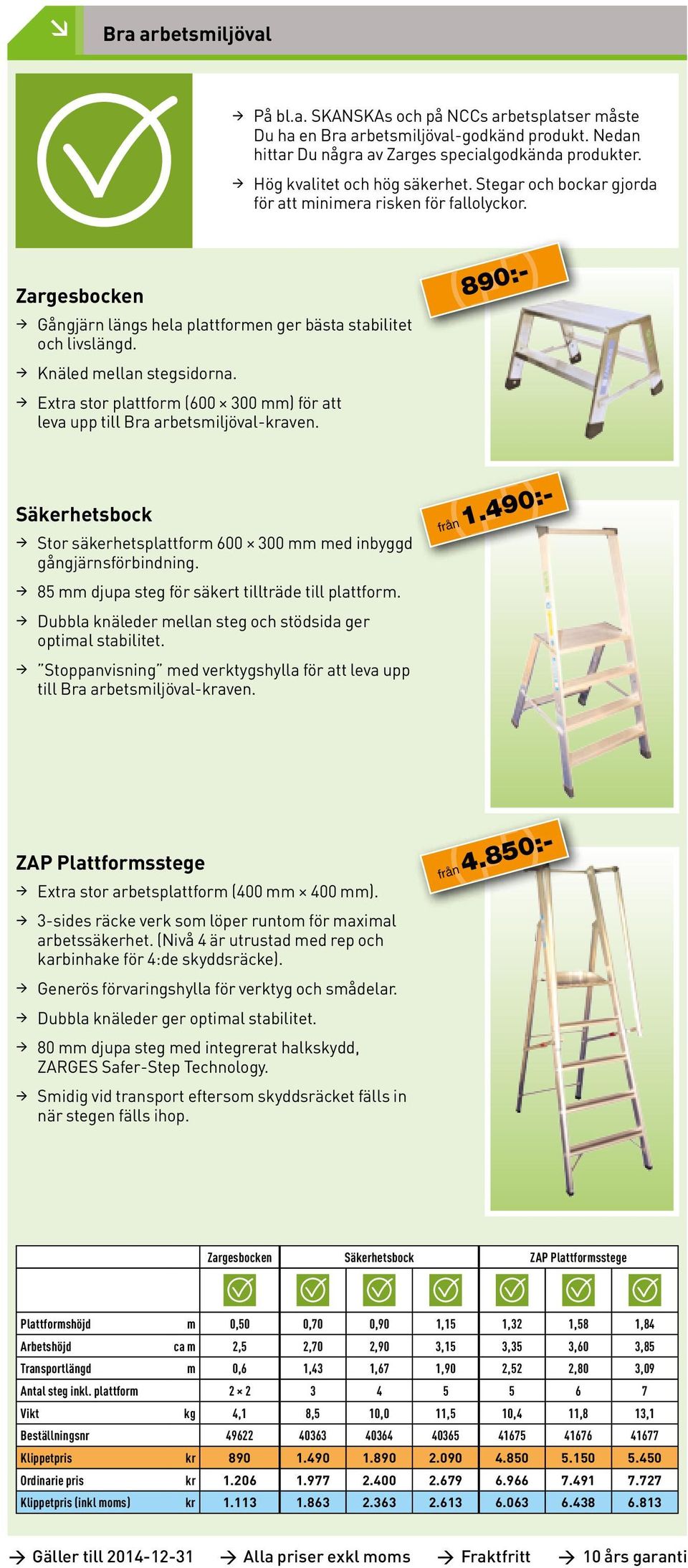 nära annan Knäled fallrisk mellan krävs stegsidorna. Extra stor plattform (600 300 mm) för att leva upp till -kraven.