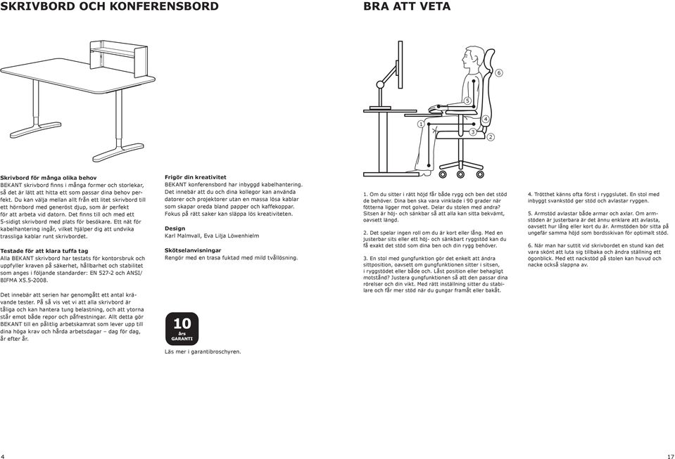 Ett nät för kabelhantering ingår, vilket hjälper dig att undvika trassliga kablar runt skrivbordet.