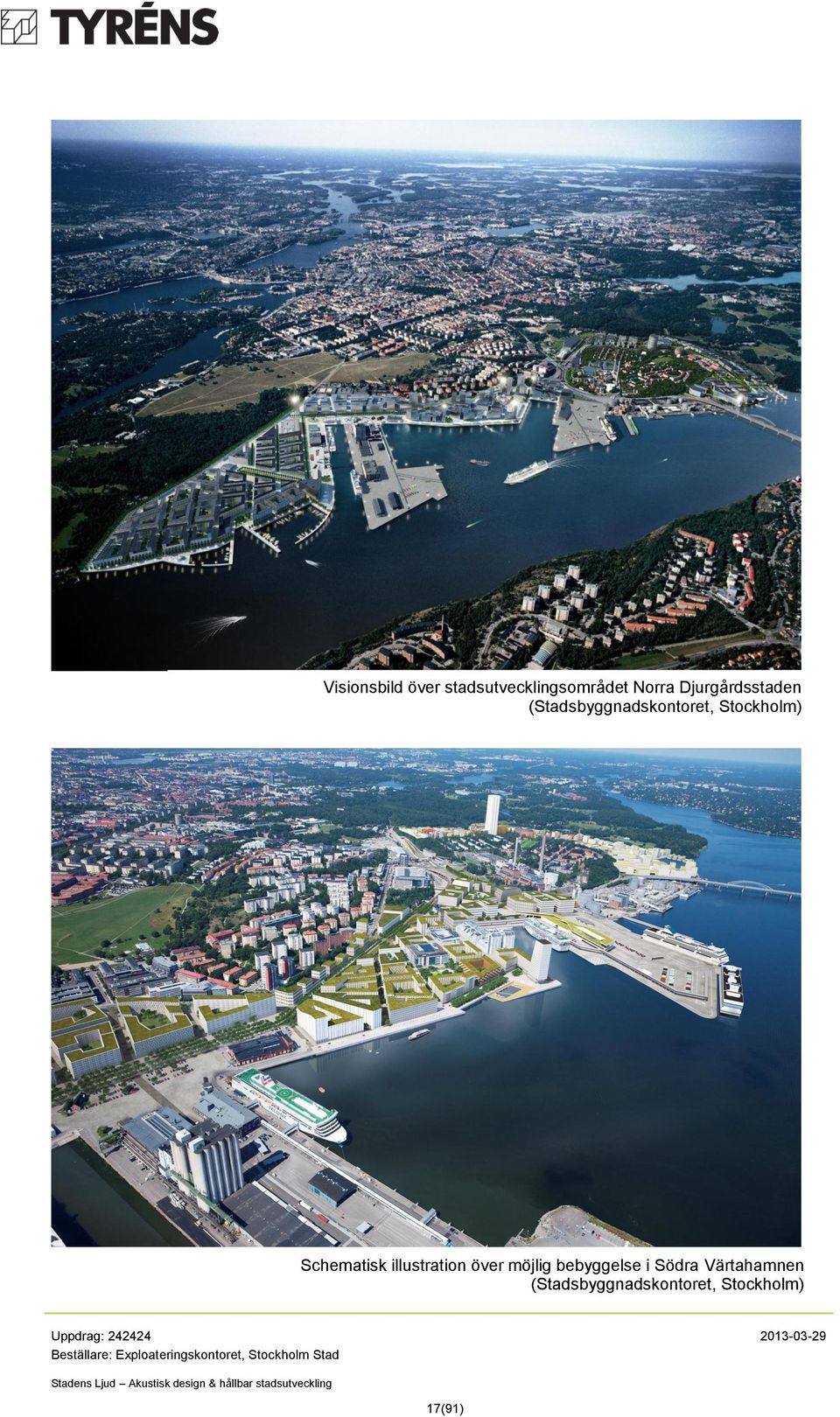 Schematisk illustration över möjlig bebyggelse i