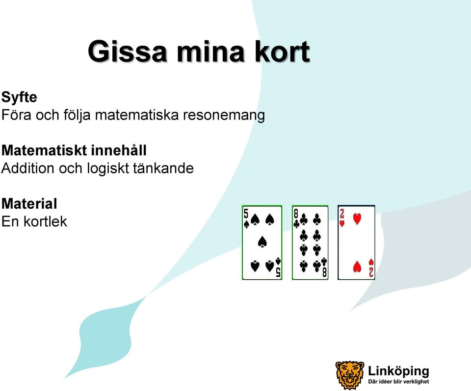 Matematiskt innehåll Addition