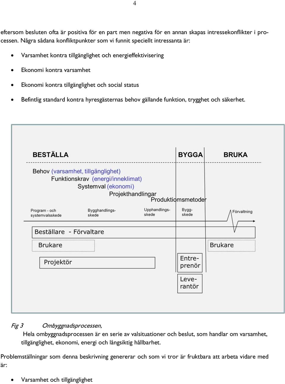 tillgänglighet och social status Befintlig standard kontra hyresgästernas behov gällande funktion, trygghet och säkerhet.