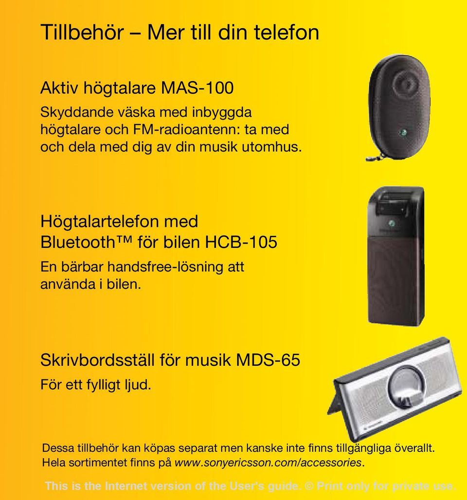 Högtalartelefon med Bluetooth för bilen HCB-105 En bärbar handsfree-lösning att använda i bilen.