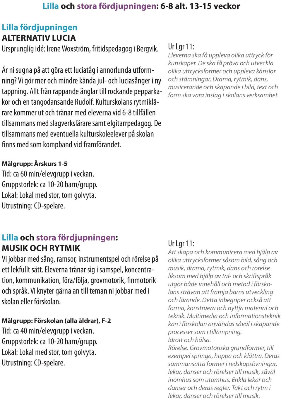 Allt från rappande änglar till rockande pepparkakor och en tangodansande Rudolf.