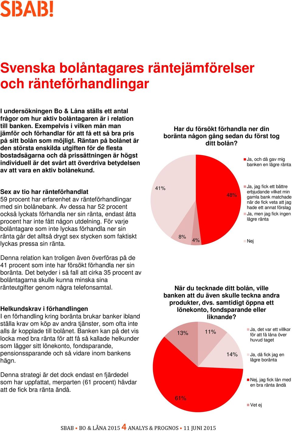 Räntan på bolånet är den största enskilda utgiften för de flesta bostadsägarna och då prissättningen är högst individuell är det svårt att överdriva betydelsen av att vara en aktiv bolånekund.