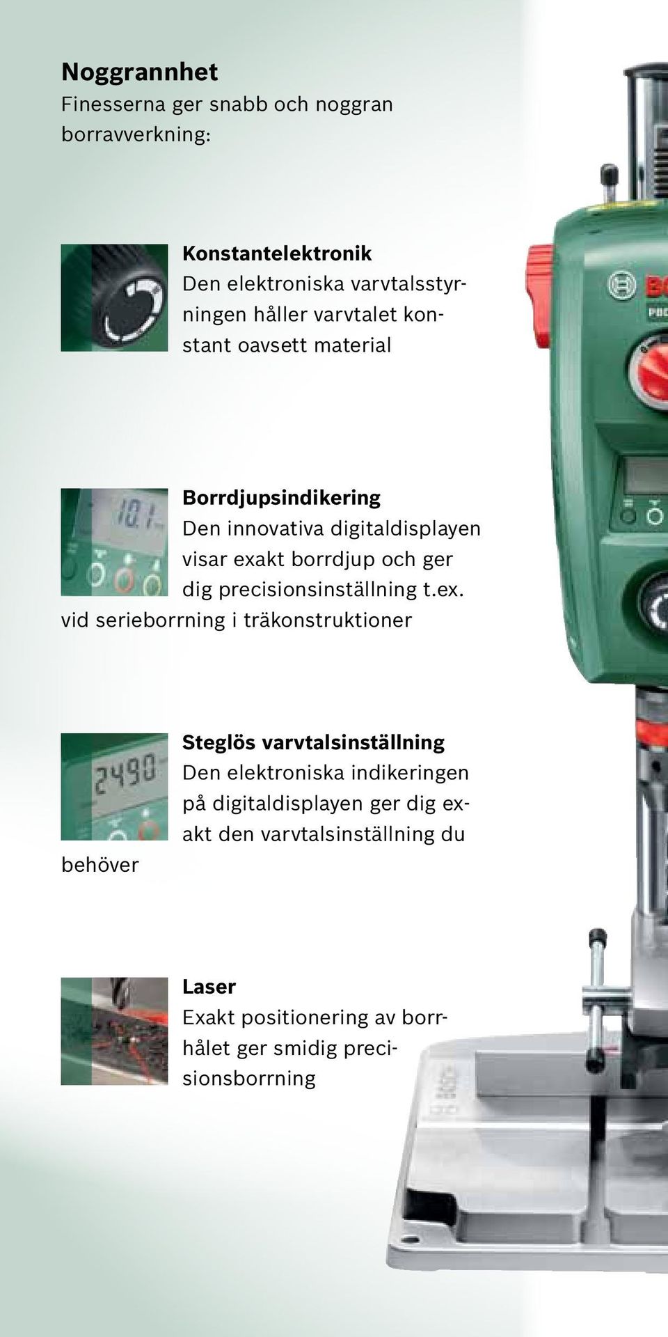 precisionsinställning t.ex.