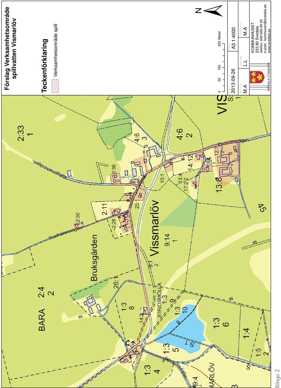 1:4000 Rit/Konstr Granskad Godkänd av M.A L.L M.