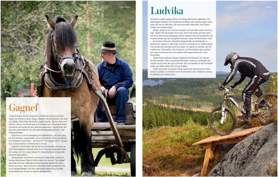 Det är tätt mellan gruvhål, hyttor och bruk. Ekomuseum Bergslagen samlar historien med alla sevärdheter och museet sträcker sig från Grangärde Finnmark i väster till Strömsholm i öster.