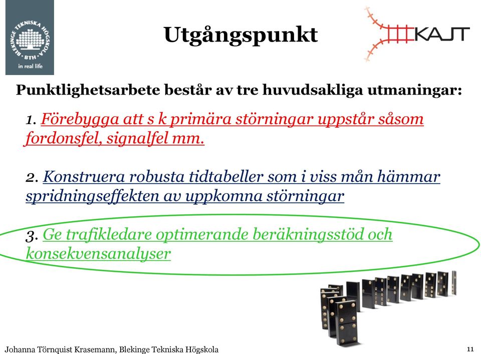 Konstruera robusta tidtabeller som i viss mån hämmar spridningseffekten av