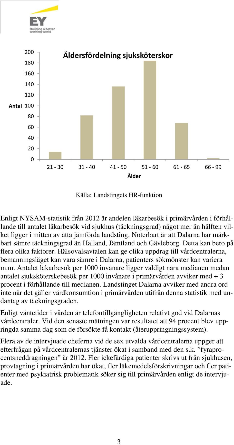 Noterbart är att Dalarna har märkbart sämre täckningsgrad än Halland, Jämtland och Gävleborg. Detta kan bero på flera olika faktorer.