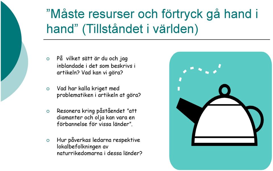 Vad har kalla kriget med problematiken i artikeln at göra?