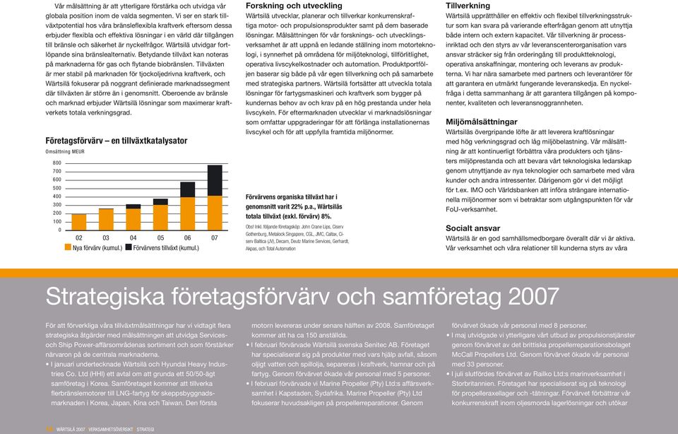 Wärtsilä utvidgar fortlöpande sina bränslealternativ. Betydande tillväxt kan noteras på marknaderna för gas och flytande biobränslen.