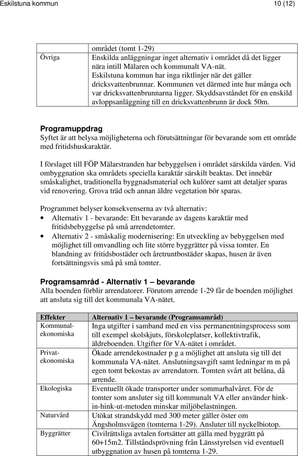 Skyddsavståndet för en enskild avloppsanläggning till en dricksvattenbrunn är dock 50m.