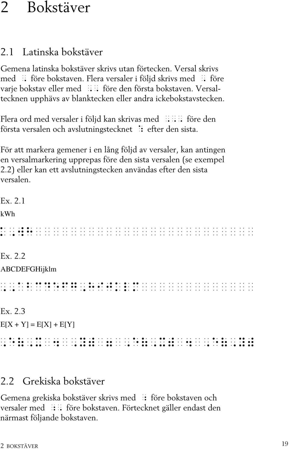 Flera ord med versaler i följd kan skrivas med före den första versalen och avslutningstecknet efter den sista.