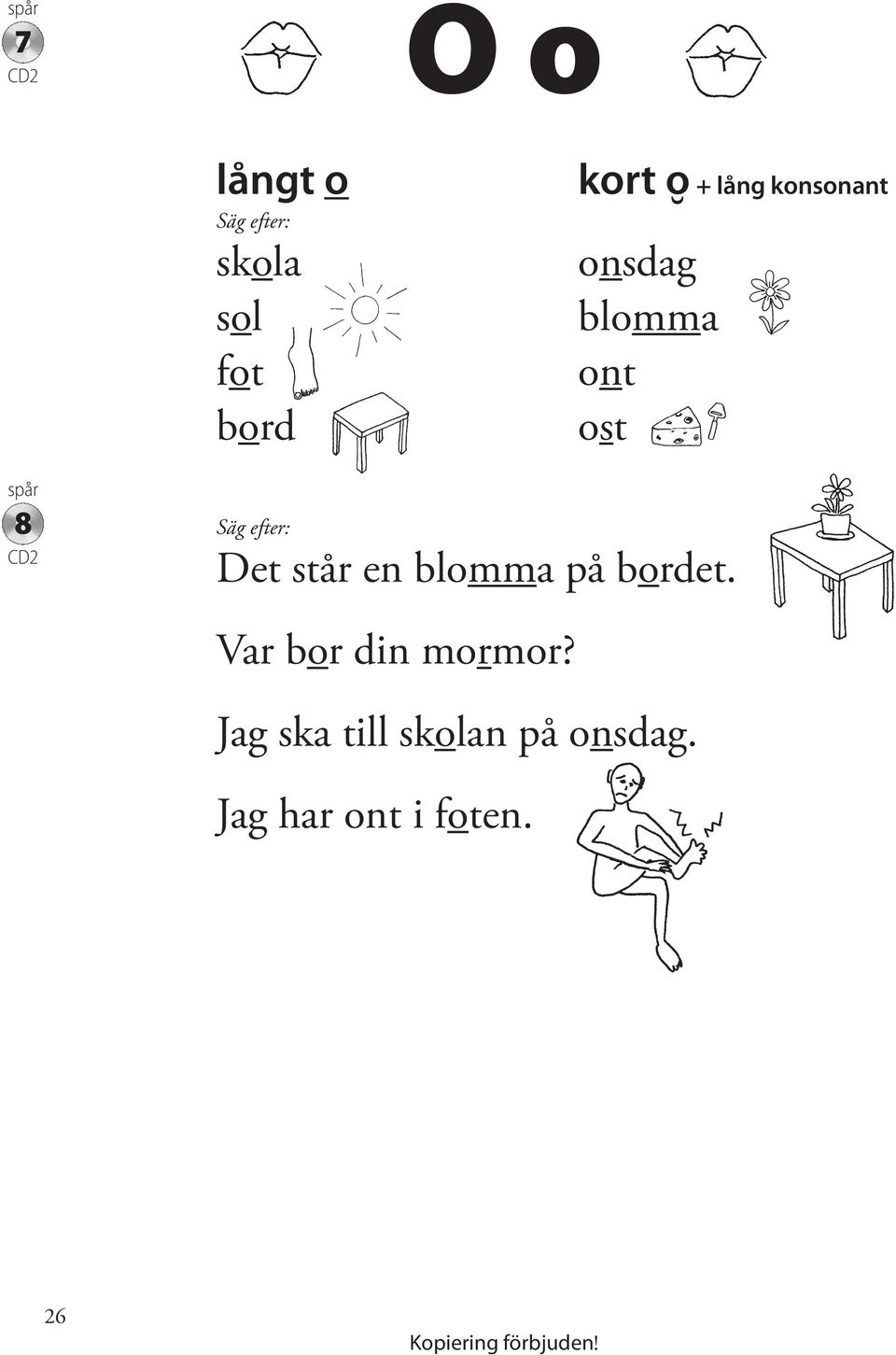 står en blomma på bordet. Var bor din mormor?