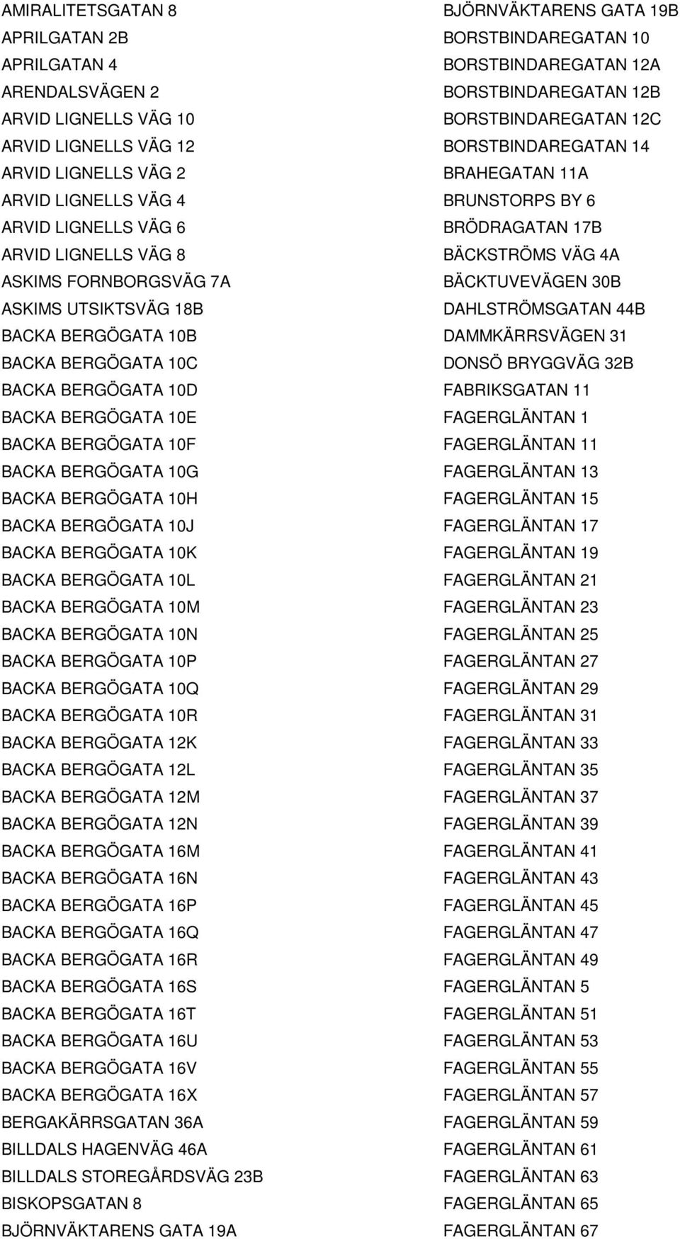 BACKA BERGÖGATA 10K BACKA BERGÖGATA 10L BACKA BERGÖGATA 10M BACKA BERGÖGATA 10N BACKA BERGÖGATA 10P BACKA BERGÖGATA 10Q BACKA BERGÖGATA 10R BACKA BERGÖGATA 12K BACKA BERGÖGATA 12L BACKA BERGÖGATA 12M