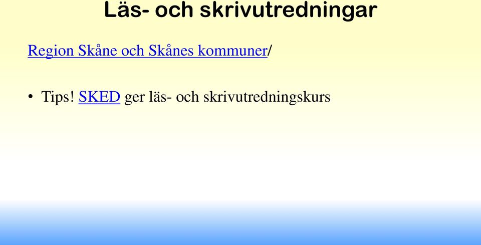 kommuner/ Tips!