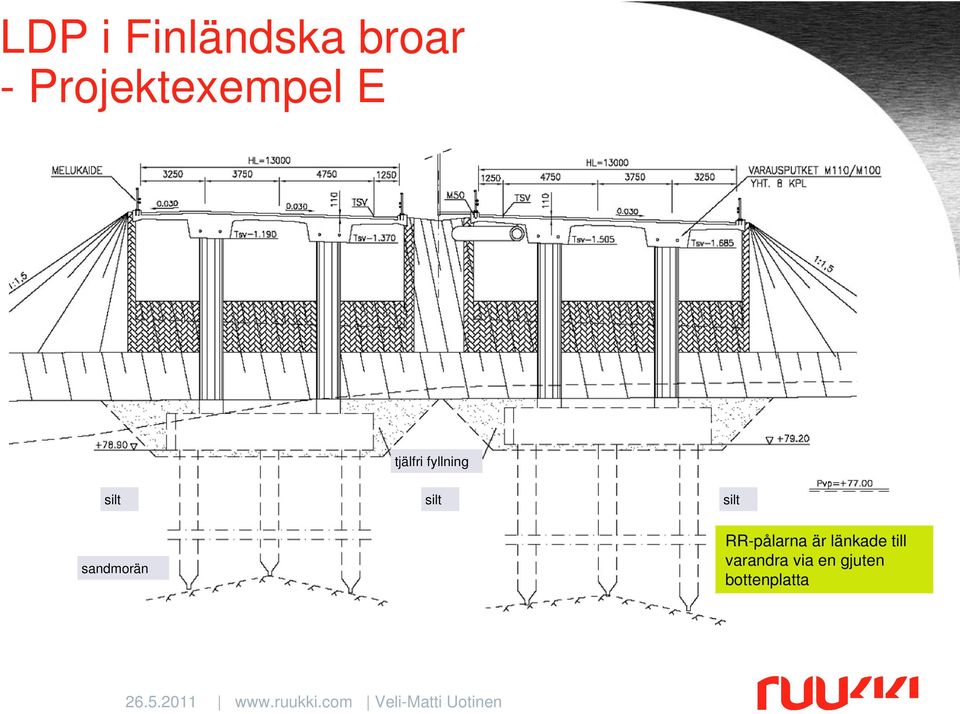 silt silt silt sandmorän RR-pålarna