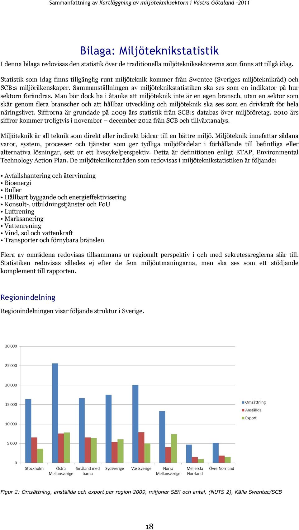 Sammanställningen av miljöteknikstatistiken ska ses som en indikator på hur sektorn förändras.