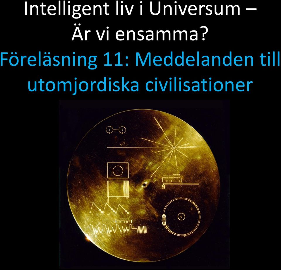 Föreläsning 11: