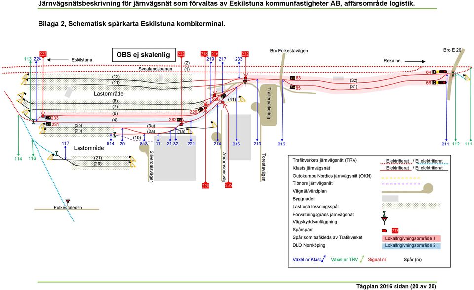 233 (4) 282 231 (3b) (3a) (2b) (2a) (1a) (10) 117 814 20 813 11 21 32 221 214 215 213 Lastområde 212 211 112 116 Folkestaleden (21) (20) Silverdalsvägen 220 Abramsonsväg 235 Torestavägen