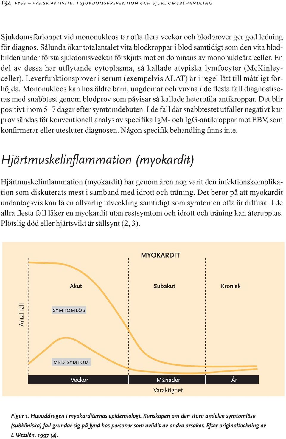 En del av dessa har utflytande cytoplasma, så kallade atypiska lymfocyter (McKinleyceller). Leverfunktionsprover i serum (exempelvis ALAT) är i regel lätt till måttligt förhöjda.