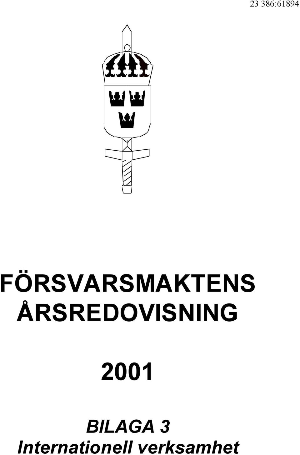 ÅRSREDOVISNING 2001