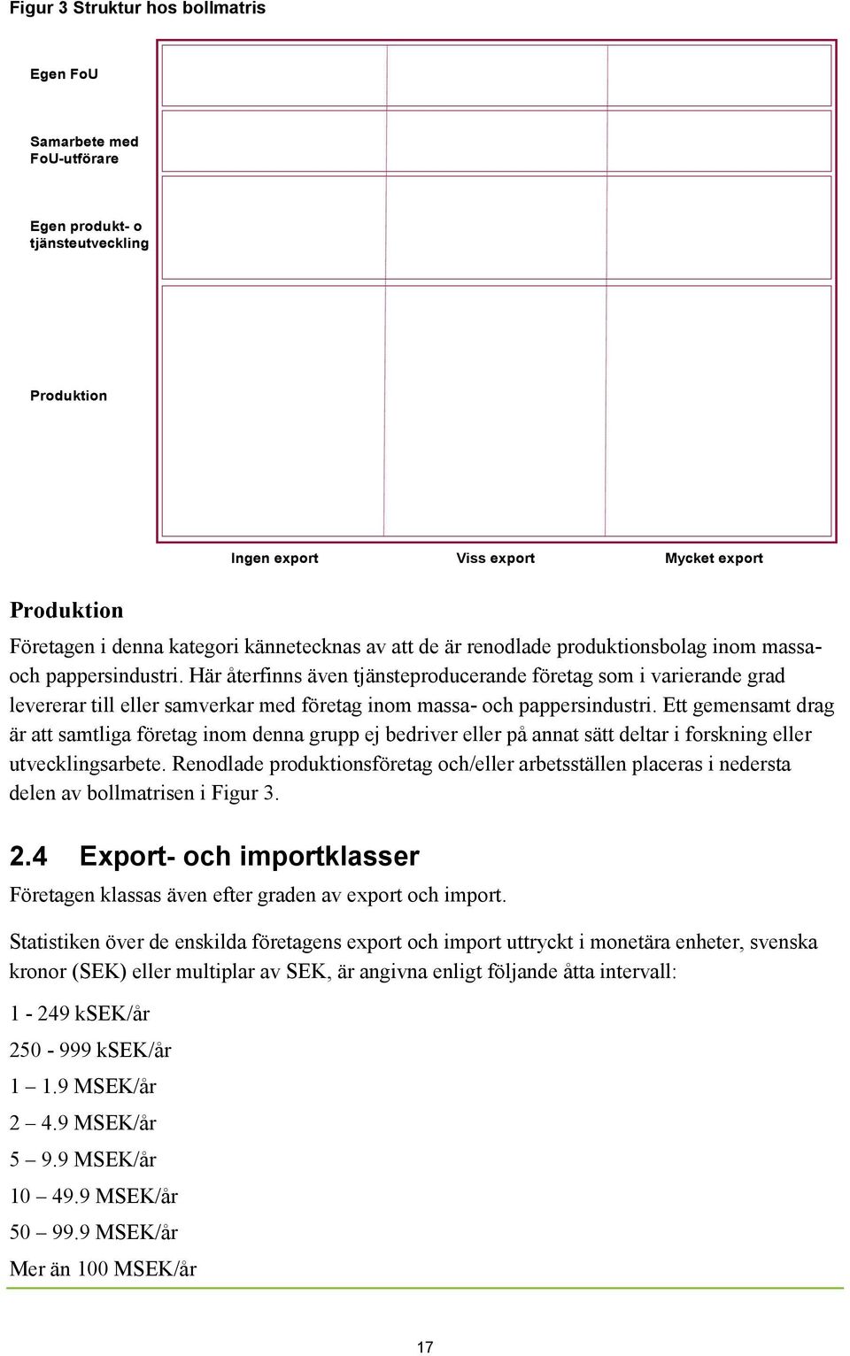 Här återfinns även tjänsteproducerande företag som i varierande grad levererar till eller samverkar med företag inom massa- och pappersindustri.