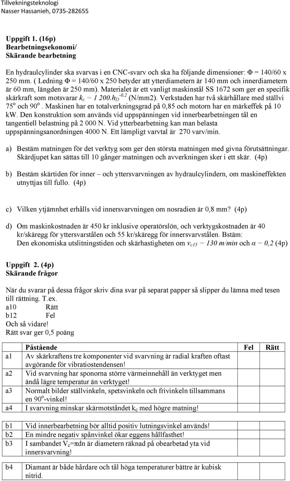 ( Ledning Φ = 140/60 x 50 betyder att ytterdiametern är 140 mm oh innerdiametern är 60 mm, längden är 50 mm).