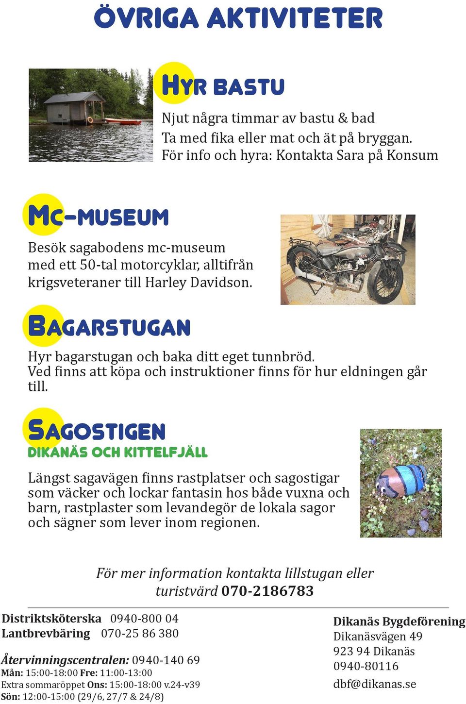 Ved finns att köpa och instruktioner finns för hur eldningen går till.