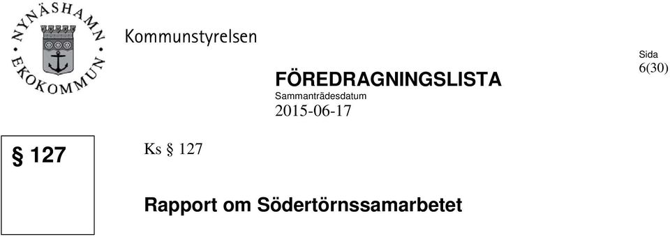 Sammanträdesdatum 2015-06-17