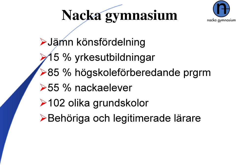 högskoleförberedande prgrm 55 %