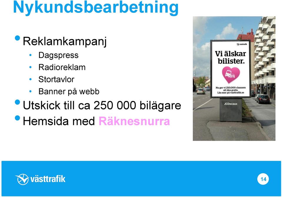 Banner på webb Utskick till ca 250