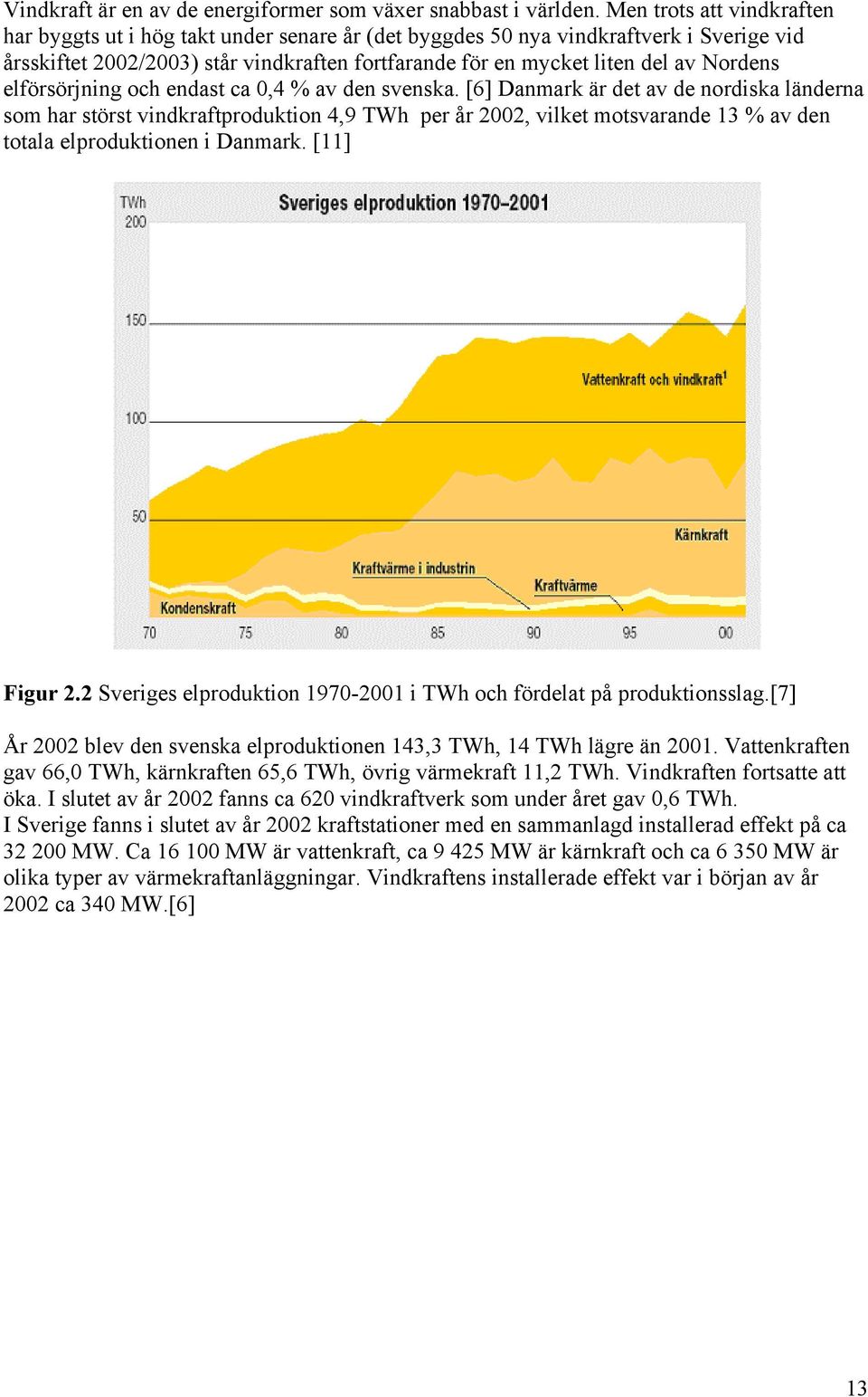 elförsörjning och endast ca,4 % av den svenska.