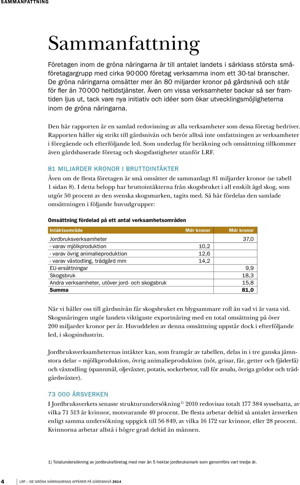 Även om vissa verksam heter backar så ser fram - tiden ljus ut, tack vare nya initiativ och idéer som ökar utvecklingsmöjligheterna inom de gröna näringarna.